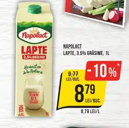 Mega Image NAPOLACT Lapte, 3.5% grăsime Ofertă
