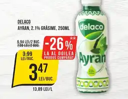 Mega Image DELACO Ayran, 2.1% grasime Ofertă