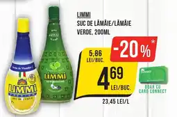 Mega Image LIMMI Suc de lămâie/lămâie verde Ofertă