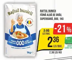 Mega Image Raftul Bunicii Făină albă de grâu, superioară, 000 Ofertă