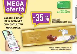 Mega Image Lindt Gold ciocolată cu lapte Ofertă