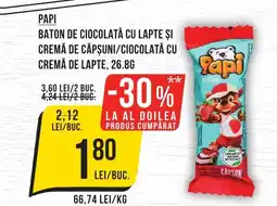 Mega Image PAPI Baton de ciocolată Ofertă