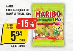 Mega Image HARIBO Jeleuri acrișoare cu aroma de fructe Ofertă