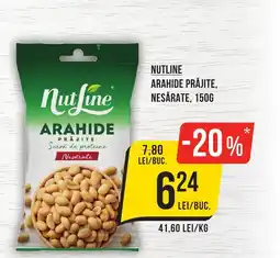 Mega Image NUTLINE Arahide prăjite, nesărate Ofertă