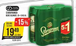 Mega Image STAROPRAMEN Bere blondă Ofertă