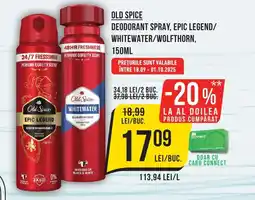 Mega Image OLD SPICE Deodorant spray, epic legend/ whitewater/wolfthorn Ofertă