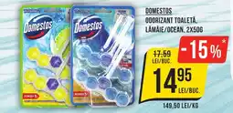 Mega Image DOMESTOS Odorizant toaletă, lămâie/ocean Ofertă
