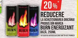 Mega Image BURN Energizant Ofertă