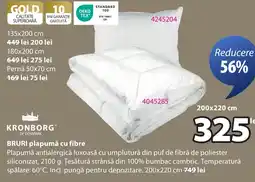 JYSK BRURI plapumă cu fibre Ofertă