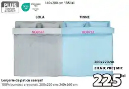 JYSK Lenjerie de pat cu cearşaf Ofertă