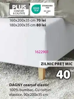 JYSK DAGNY cearsaf elastic Ofertă