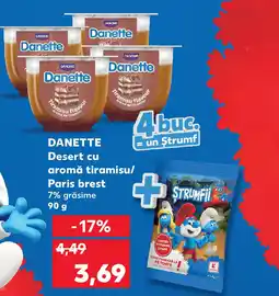 Kaufland DANETTE Desert cu aromă tiramisu/ Paris brest Ofertă