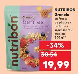 Kaufland NUTRIBON Granola cu fructe de pădure / tentație / scorțișoară / tropical Ofertă