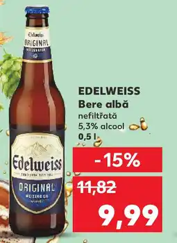 Kaufland EDELWEISS Bere albă nefiltrată Ofertă