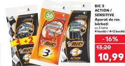 Kaufland BIC 3 ACTION / SENSITIVE Aparat de ras bărbaţi Ofertă