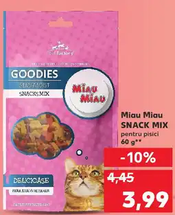 Kaufland Miau Miau SNACK MIX pentru pisici Ofertă