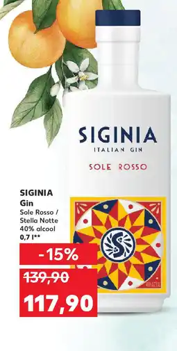 Kaufland SIGINIA Gin Sole Rosso / Stella Notte Ofertă
