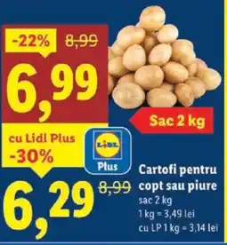 Lidl Cartofi pentru copt sau piure Ofertă