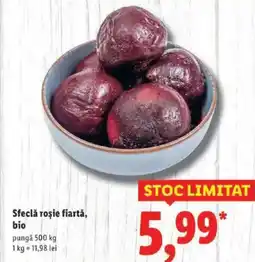 Lidl Sfeclă roșie fiartă, bio Ofertă