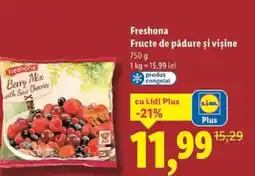 Lidl Freshona Fructe de pădure şi visine Ofertă