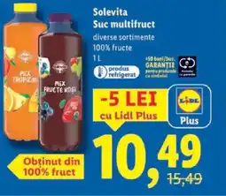 Lidl Solevita Suc multifruct Ofertă