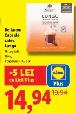 Lidl Bellarom Capsule cafea Lungo Ofertă