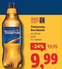 Lidl Timişoreana Bere blondǎ Ofertă