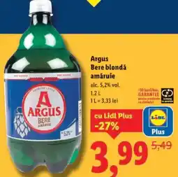 Lidl Argus Bere blondǎ amăruie Ofertă