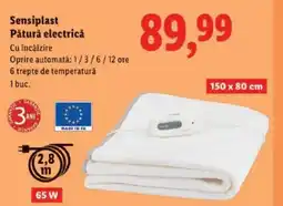 Lidl Sensiplast Pătură electrică Ofertă