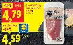 Lidl Fresh Fish Today Crap eviscerat, fără cap Ofertă