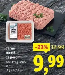 Lidl Carne tocată de porc Ofertă