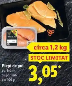 Lidl Piept de pui pui hrănit cu porumb Ofertă