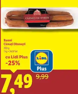Lidl Baroni Cârnaţi Olteneşti Ofertă