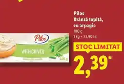 Lidl Pilos Brânză topitǎ, cu arpagic Ofertă