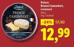 Lidl Deluxe Brânză Camembert, cremoasă Ofertă