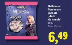 Lidl Halloween Bomboane gumate ,,dinţi de vampir" Ofertă