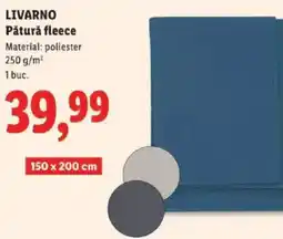 Lidl LIVARNO Pătură fleece Ofertă