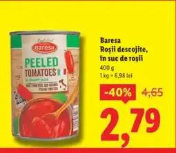 Lidl Baresa Roşii descojite, în suc de rosii Ofertă
