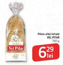 Supeco Pâine albă feliată VEL PITAR Ofertă