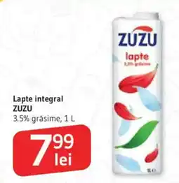 Supeco Lapte integral ZUZU Ofertă