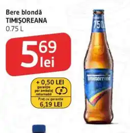 Supeco Bere blondǎ TIMIȘOREANA Ofertă