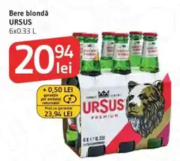 Supeco Bere blondǎ URSUS Ofertă