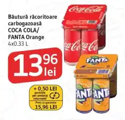 Supeco Băutură răcoritoare carbogazoasă COCA COLA/ FANTA Orange Ofertă