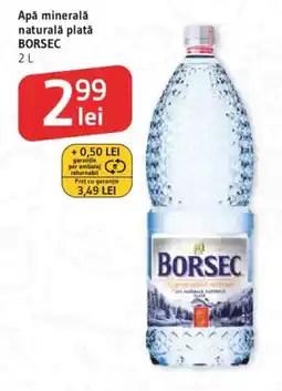 Supeco Apă minerală naturală plată BORSEC Ofertă