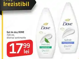 Supeco Gel de duş DOVE Ofertă
