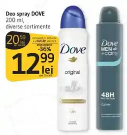 Supeco Deo spray DOVE Ofertă