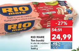 Kaufland RIO MARE Ton bucăţi Ofertă