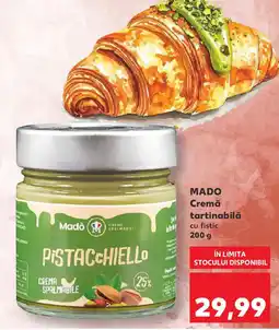 Kaufland MADO Cremă tartinabilă cu fistic Ofertă