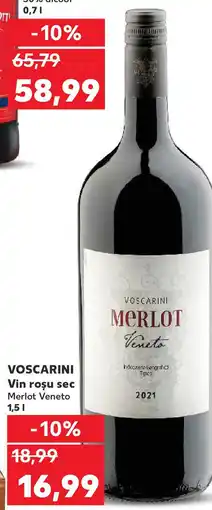 Kaufland VOSCARINI Vin rosu sec Merlot Veneto Ofertă
