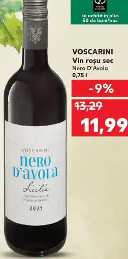 Kaufland VOSCARINI Vin rosu sec Nero D'Avola Ofertă